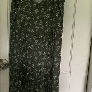 Mimi Chica Olive Floral Dress